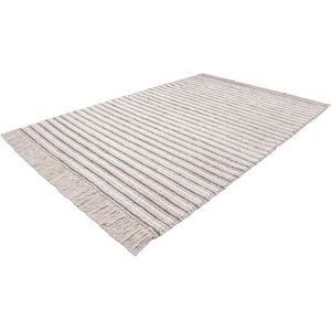 calo-deluxe Teppich »Bature 305«, rechteckig, 10 mm Höhe, Wolle und Viskose mit Fransen, Wohnzimmer