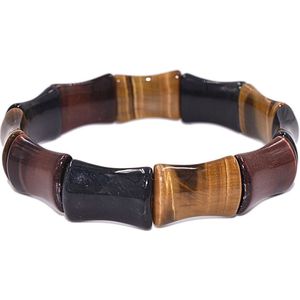 Firetti Armband »Schmuck Geschenk Armschmuck Armkette Edelstein Farbstein Tigerauge«, Made in Germany - mit Tigerauge