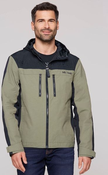 CAMP DAVID Outdoorjacke, mit Kapuze, mit Logostickereien