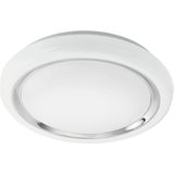 EGLO Deckenleuchte »CAPASSO«, 1 flammig, Leuchtmittel LED-Board  LED fest integriert, Deckenleuchte, Wandlampe, Chromring, Stahl, Kunststoff, Chrom, Ø34 cm