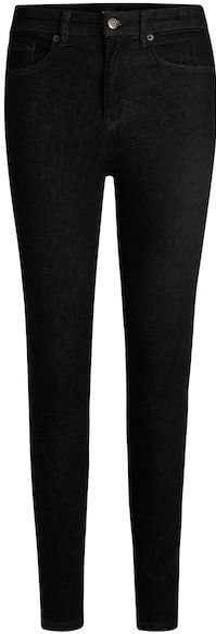 BOSS ORANGE Slim-fit-Jeans »Maye High Rise Slim Premium Damenmode«, mit BOSS Leder-Badge