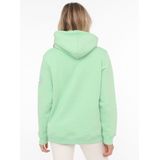 Zwillingsherz Sweatshirt, mit aufgesticktem „Moin“-Schriftzug in Neonfarben
