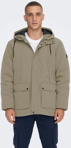 ONLY & SONS Langjacke »ONSJAYDEN PARKA NOOS OTW VD«, mit Kapuze