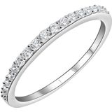 Firetti Silberring »Schmuck Geschenk Silber 925 Fingerring Ring Memoire«, mit Zirkonia (synth.)