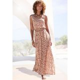 Vivance Maxikleid, mit tiefem Rückenausschnitt, Druckkleid, Damen Kleid lang