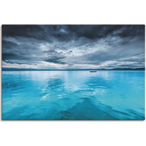 Artland Wandbild »Mystischer See mit Boot«, Gewässer, (1 St.), als Alubild, Outdoorbild, Leinwandbild, Poster in verschied. Größen