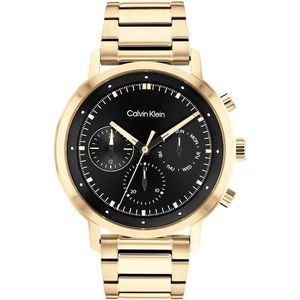 Calvin Klein Multifunktionsuhr »GAUGE«, Quarzuhr, Armbanduhr, Herrenuhr, Datum, Edelstahlarmband