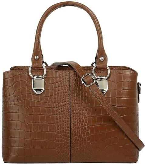 Cluty Umhängetasche, echt Leder, Made in Italy