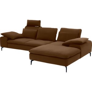 W.SCHILLIG Ecksofa »valentinoo, Designsofa, bequem, elegant und zeitlos, L-Form«, (Set), inklusive Hocker, mit Sitztiefenverstellung, Breite 299 cm