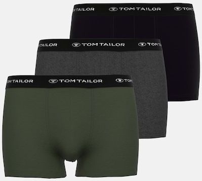 TOM TAILOR Boxershorts »Buffer«, (3er Pack), mit angenehmen Logobund