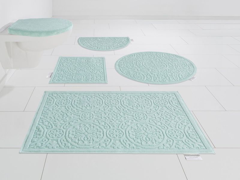 Guido Maria Kretschmer Home&Living Badematte »Garden Pastels«, rutschhemmend beschichtet, fußbodenheizungsgeeignet-schnell trocknend-strapazierfähig, Badteppich, Hoch-Tief-Effekte, auch als 2 tlg. Set erhältlich