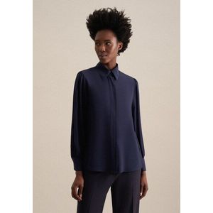 seidensticker Hemdbluse »Schwarze Rose«, Langarm Kragen Uni