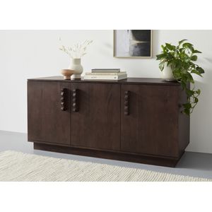 LeGer Home by Lena Gercke Sideboard »EMINA«, Akazie Massivholz, 146cm Kommode, mit Soft-Close und Designgriffen