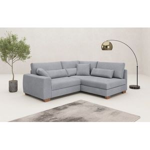 Mr. Couch Ecksofa »Helena L-Form«, mit Taschenfederkern, bis 140 kg belastbar, wahlweise mit Bett