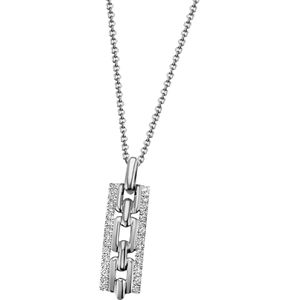 Firetti Kette mit Anhänger »Schmuck Geschenk Silber 925 Halsschmuck Halskette Ankerkette Stab«, mit Zirkonia (synth.)