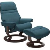 Stressless® Relaxsessel »Sunrise«, (Set, Relaxsessel mit Hocker), mit Classic Base, Größe S, Gestell Wenge
