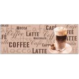 Artland Küchenrückwand »Kaffee - Latte Macchiato«, (1 tlg.), Alu Spritzschutz mit Klebeband, einfache Montage