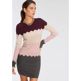 Laura Scott Strickkleid, kurzes Kleid, figurbetont, aus Strickstoff, langärmlig