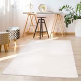 Carpet City Hochflor-Teppich »TOPIA 400«, rechteckig, 21 mm Höhe, Kunstfell-Teppich mit Kaninchenfell-Optik, Haptik, Schlafzimmer