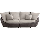 TRENDMANUFAKTUR Big-Sofa »Maui, inklusive 4 Rückenkissen und 2 Zierkissen, Designersofa«, Organische Form, Sofa frei im Raum stellbar, moderne Optik