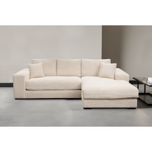 WERK2 Ecksofa »Eden modern und zeitlos, geschmackvolles Sofa, Breite 286cm, L-Form«, Design Ecksofa in Cord mit besonders weichem Sitzkomfort