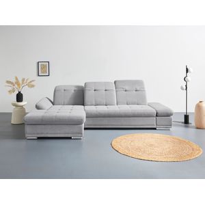 COTTA Ecksofa »Holiday L-Form mit Sitztiefen-, Armteil- und Kopfteilverstellung«, wahlweise mit Bettfunktion inkl. Bettkasten