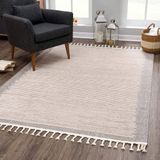 Carpet City Teppich »Art 2231«, rechteckig, 7 mm Höhe, Läufer, Kurzflor, mit Kettfäden, Streifen-Muster