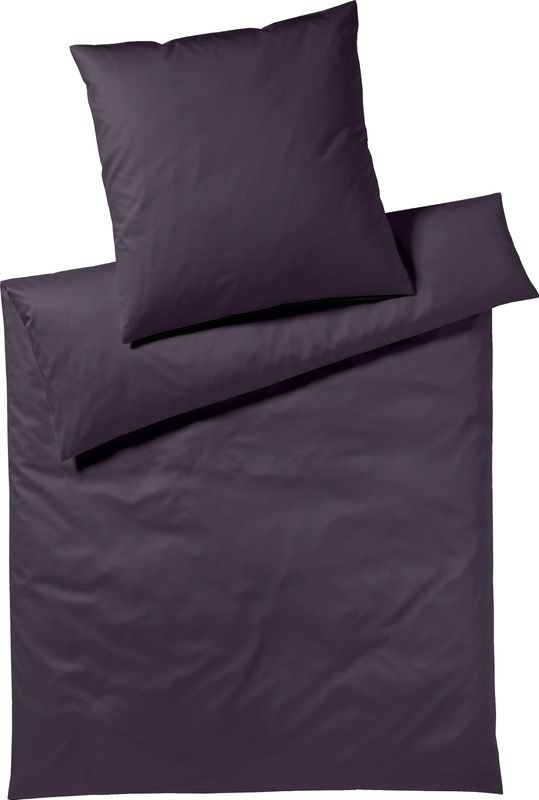 Yes for Bed Bettwäsche »Pure & Simple Uni in Gr. 135x200, 155x220 oder 200x200 cm«, Bettwäsche aus Baumwolle, zeitlose Bettwäsche mit seidigem Glanz