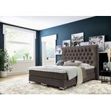 ATLANTIC home collection Boxspringbett »Ronja«, mit Topper und extra hohem Kopfteil