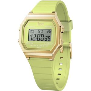 ice-watch Chronograph »ICE digit retro - Small«, Armbanduhr, Quarzuhr, Damenuhr, Silikonarmband, Datum