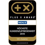WENKO WC-Garnitur »Adrada«, 1 St., aus Keramik-Edelstahl, Keramik