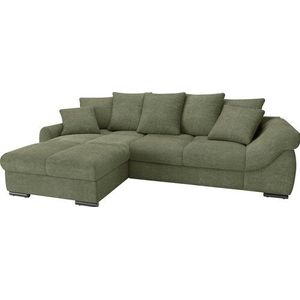 Mr. Couch Ecksofa »Livorno DuraFlex L-Form«, inkl. Hochschläfer-Bettauszug, XL-Bettkasten weiß beschichtet