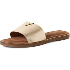 MARCO TOZZI Pantolette, Flats, Sommerschuh mit edlem Schmuckelement