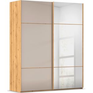 rauch Schwebetürenschrank »Kleiderschrank Schrank Garderobe Schlafzimmerschrank SCALE-TRIO«, edle dreigeteilte Front mit 2 Zierleisten Spiegel/Glas MADE IN GERMANY