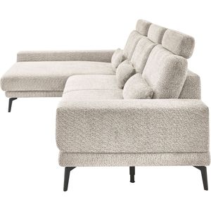 set one by Musterring Ecksofa »SO 3600, inkl motor. Sitztiefenverstellung, Kopfstützen, Nierenkissen«, Sitzhöhe 44 cm, Kaltschaum, Breite 293 x Tiefe 180 cm, Kama sand