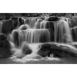 Papermoon Fototapete »Wasserfall Schwarz & Weiß«