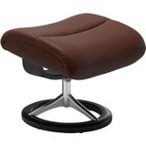 Stressless® Relaxsessel »View«, (Set, Relaxsessel mit Hocker), mit Signature Base, Größe L,Gestell Schwarz
