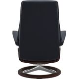 Stressless® Relaxsessel »View«, (Set, Relaxsessel mit Hocker), mit Signature Base, Größe M,Gestell Braun