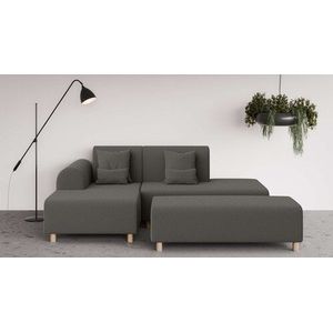 INOSIGN Ecksofa »Suyala«, L-Form mit Hocker