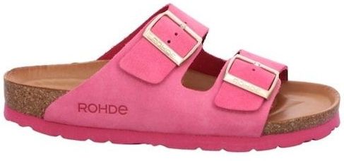 Rohde Pantolette »Alba«, Keilabsatz, Sommerschuh, Hausschuh mit zwei Schnallenverschlüsse