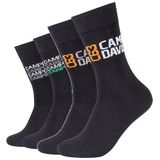 CAMP DAVID Socken »casual«, (4er Pack), mit Markenlogo