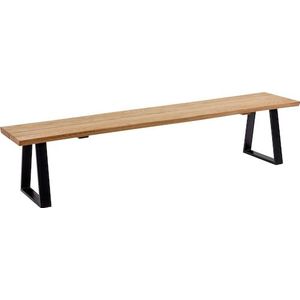 massivline&more Sitzbank »Oviedo 4«, modernes Design, Gestell aus massivem Metall