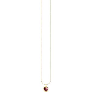 THOMAS SABO Kette mit Anhänger »Herz-Anhänger, KE2268-051-10-L45V, KE2268-414-10-L45V«, mit Zirkonia (synth.)