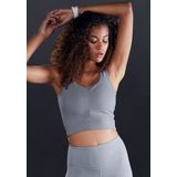 LASCANA ACTIVE Crop-Top, mit Raffung und Mesheinsätze