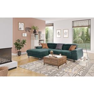 COTTA Ecksofa Komaris, Ecksofa, wahlweise mit RGB-LED-Beleuchtung und Bettfunktion/Bettkasten