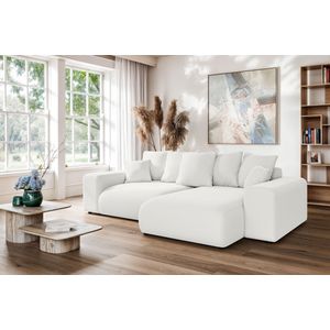 INOSIGN Ecksofa »LAKESIDE mit Bettfunktion und Bettkasten, B/T/H 257/166/84 cm«, L-Form, Recamiere beidseitig montierbar, Wellenunterfederung