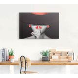 Artland Wandbild »Sei still«, Frau, (1 St.), als Alubild, Outdoorbild, Leinwandbild, Poster, Wandaufkleber