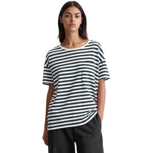 Marc O'Polo DENIM T-Shirt, aus nachhaltiger Baumwolle, gestreifte Optik