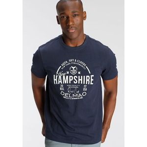 DELMAO T-Shirt, Kurzarm, lässige Passform, mit peppigem Print, aus Baumwolle