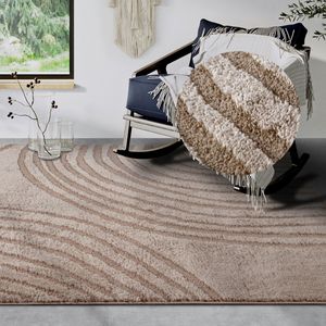 ELLE DECORATION Designteppich »Pigment«, rechteckig, 18 mm Höhe, Hochflor, Shaggy, Läufer, weich, Langflor, modern, Hoch Tief Effekt
